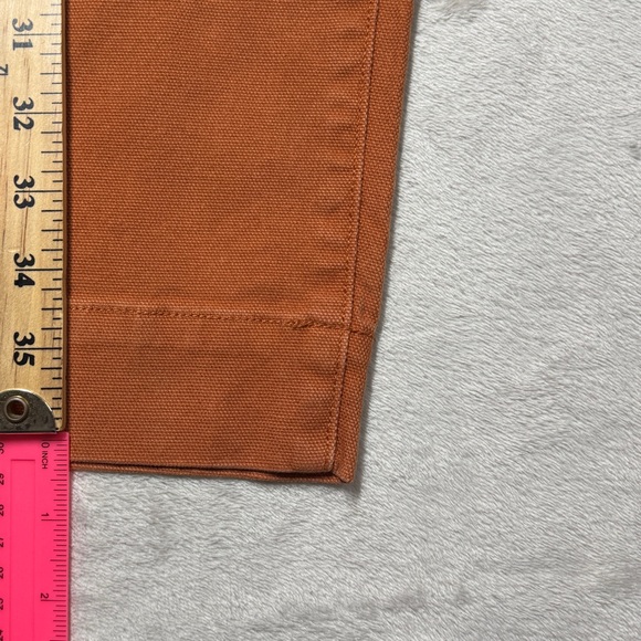 Madewell Curvy Slim Emmet Wide Leg Crop Nutmeg Burnt Orange Pants Size 31 - Picture 10 of 16